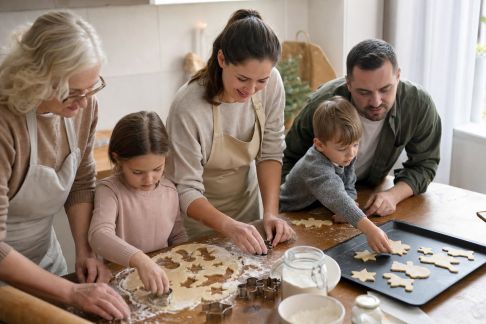 Comment organiser un atelier pâtisserie de Noël en famille