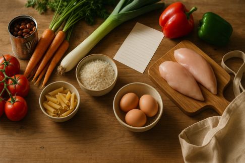 Exemples de listes de courses optimisées pour le batch cooking