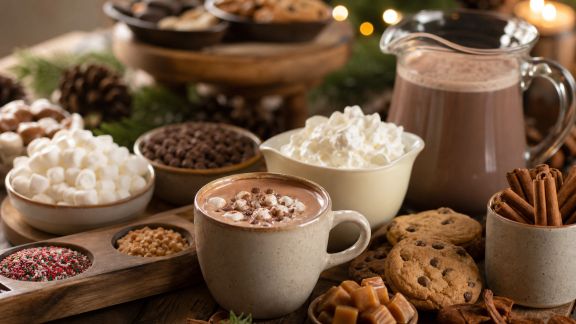 Créer une station chocolat chaud personnalisable pour petits et grands