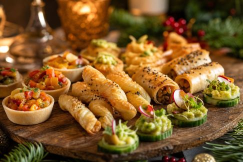 Petits fours salés végétariens : recettes créatives pour l’apéritif de Noël