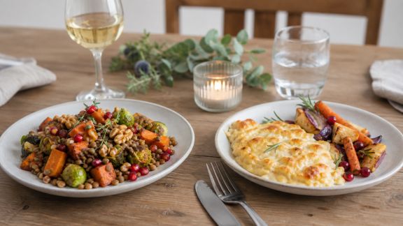 Noël végane ou végétarien : quelles différences dans l’assiette ?