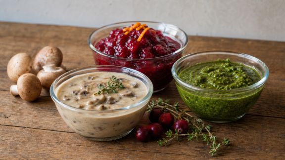 Comment réussir des sauces végétariennes et sans gluten pour accompagner les mets de Noël