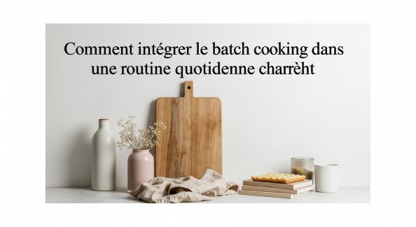Comment intégrer le batch cooking dans une routine quotidienne chargée